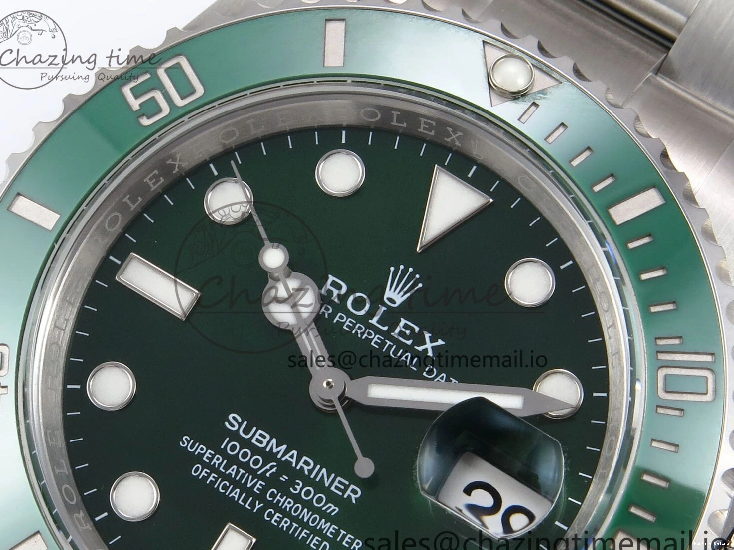 1222 Premium Submariner 116610 LV 40mm RF 1:1 Best Edition Green Ceramic on SS 904L Bracelet Steel VR 1014